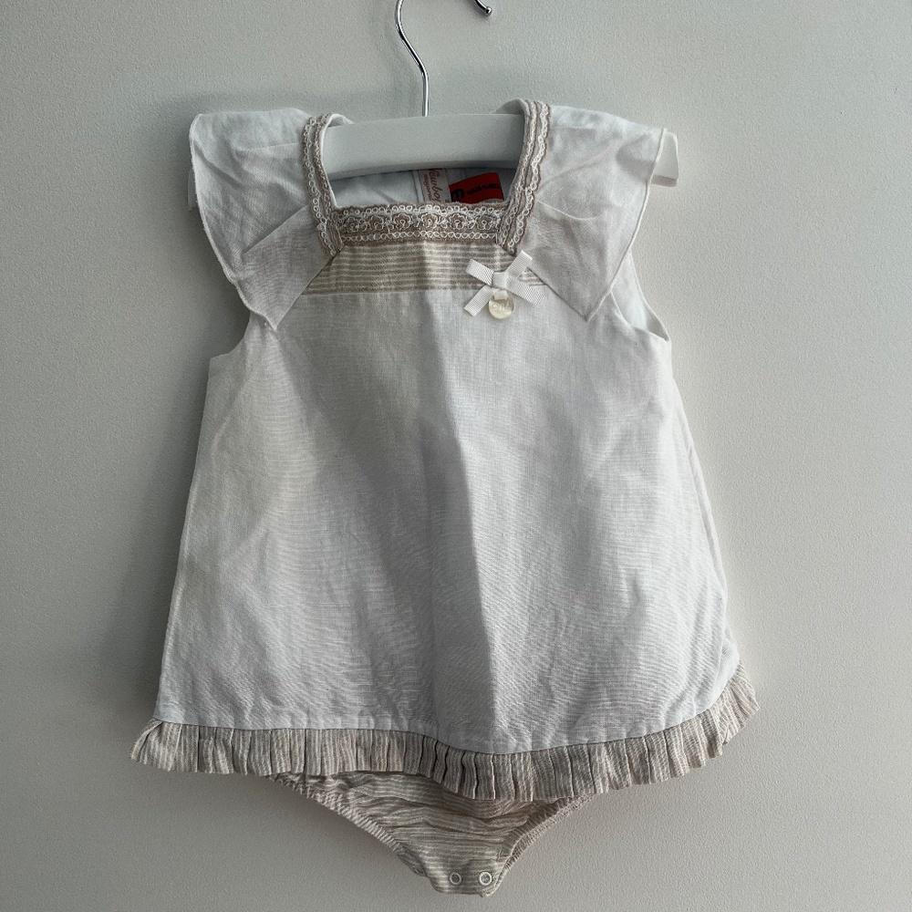Mayoral Newborn Linen Dress 12 month